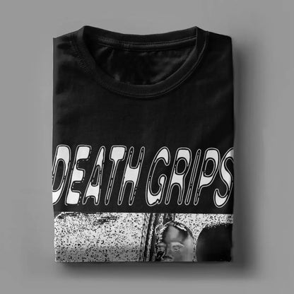 T-shirt Homme Hipster à Poignées de Mort – Coton, Col Rond, Manches Courtes