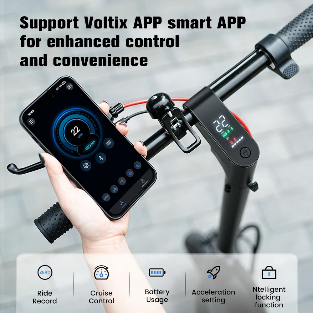 iScooter W6 10 pouces Scooter électrique 500W adulte e-scooter 36V 10.5Ah 35 km/h vitesse Support APP 30km portée ville Scooters électriques