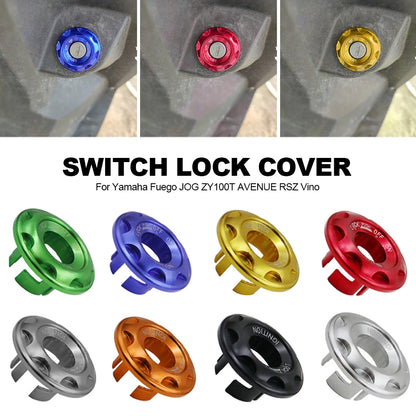 Couvercle de commutateur d'allumage de moto en alliage d'aluminium, couvercle de protection de commutateur à clé, anneau de verrouillage pour Yamaha Fuego JOG ZY100T AVENUE RSZ Vino