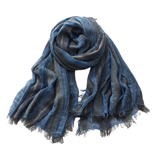 🧣 Écharpe Homme Coton & Lin JJYANJIN – Style Décontracté & Confortable