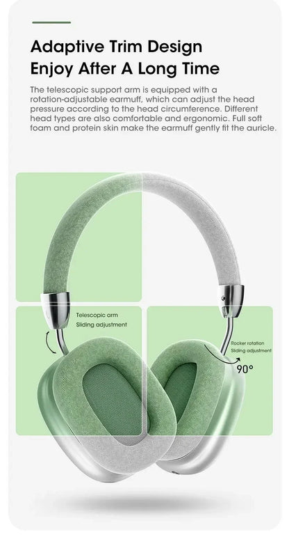 Bluetooth Headphones Max – Son Haute Fidélité & Confort Absolu