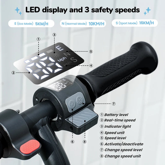 Scooter électrique pour enfants K2Pro, pneus 6 pouces, moteur 150W, vitesse 16 km/h, batterie 2,6 ah, portée 6-9km, 3 vitesses, hauteur réglable