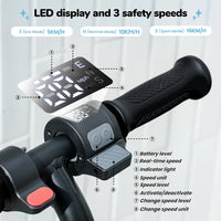 Scooter électrique pour enfants K2Pro, pneus 6 pouces, moteur 150W, vitesse 16 km/h, batterie 2,6 ah, portée 6-9km, 3 vitesses, hauteur réglable