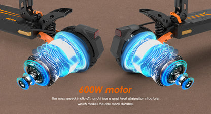 Scooter électrique Kukirin G2 pro 1000W 48 v15.6ah 45 KM/H, pliable, avec siège, pour ville et utilisation tout-terrain