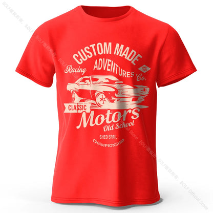 T-shirt homme BOLF – Coton peigné respirant et impression DTF haute précision