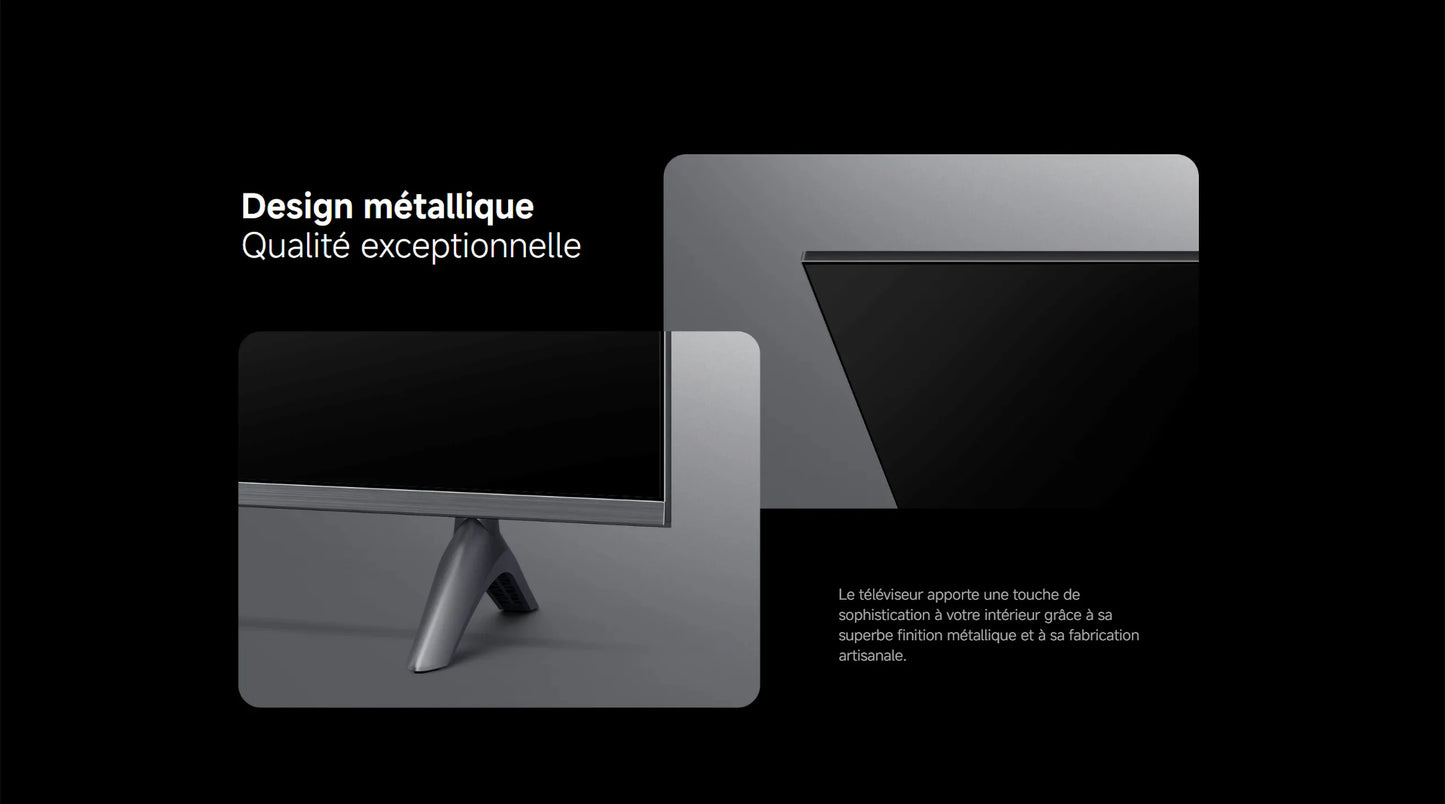 Xiaomi France |  Xiaomi TV A Pro 50 2026, Écran QLED 4K, Son immersif avec Dolby Audio™, DTS:X, DTS Virtual:X, Compatible HDR10+ ,1,07 milliard de couleurs, DCI-P3 94 %