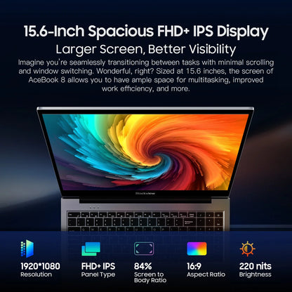 📌 Blackview Acebook 8 – Ordinateur Portable 15.6"
