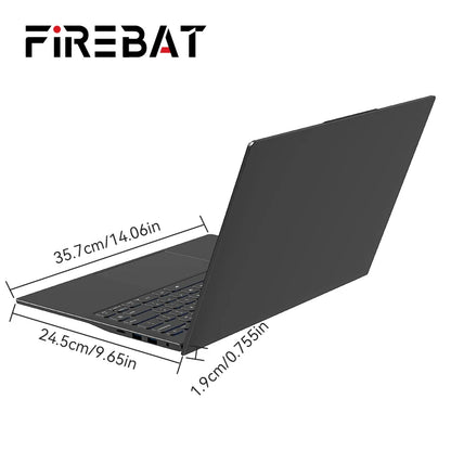 Firebat A16 – Ordinateur portable 16’’ IPS, Intel N5095, 16GB RAM, SSD 512GB, ultra-léger
