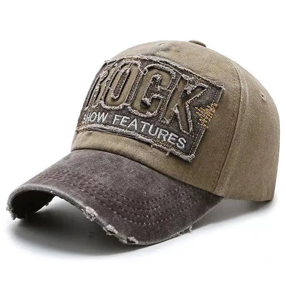 Casquette Baseball Rock Brodée en Coton – Snapback Unisexe Haute Qualité