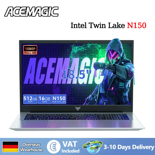 ACEMAGIC 18.5" Ordinateur Portable Windows 11 Pro – Puissant et Grande Écran