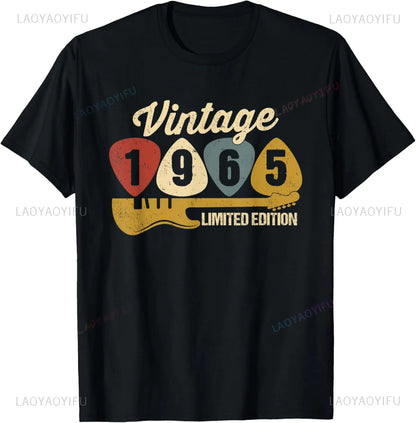 T-shirt Vintage 60 ans – Voiture 1965, Unisexe, Manche Courte, Cadeau Homme