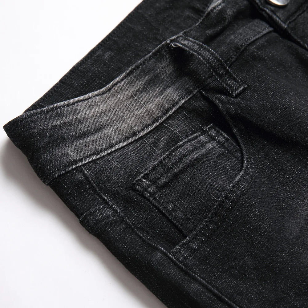 Jeans de Moto pour Hommes - Style Ripped et Distressed