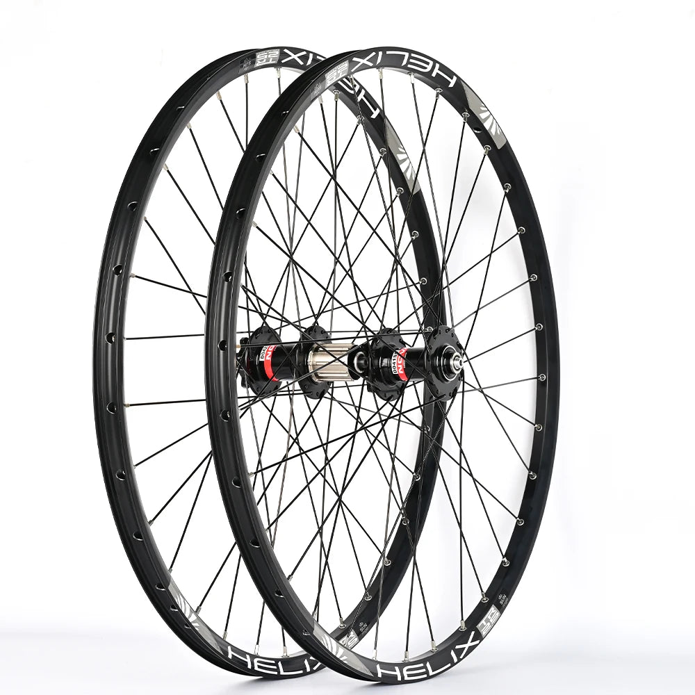 Novatseats-Jeu de roues de vélo avec moyeux D042SB, jante SunRingle QR, 32 trous, frein à disque de roue de vélo VTT, chambre à air, 26/27, 5/29 pouces