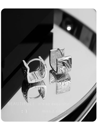 REETI 925 boucles d'oreilles en argent Sterling boucles d'oreilles carrées géométriques pour femmes cadeau boucles d'oreilles bijoux de mode cadeau