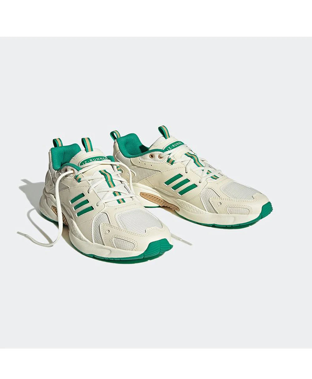 Adidas JZ RUNNER Retro – Baskets Unisexe Respirantes avec Accents Verts