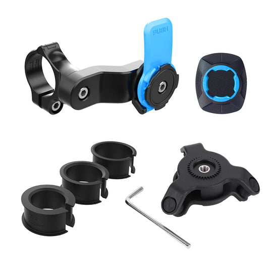 Support Téléphone Vélo Guidon – Amortisseur Antichoc, Universel, Détachable et Facile à Installer (VTT, Moto, Scooter)