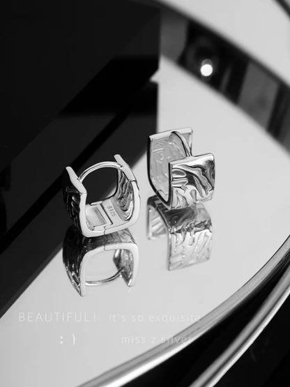 REETI 925 boucles d'oreilles en argent Sterling boucles d'oreilles carrées géométriques pour femmes cadeau boucles d'oreilles bijoux de mode cadeau