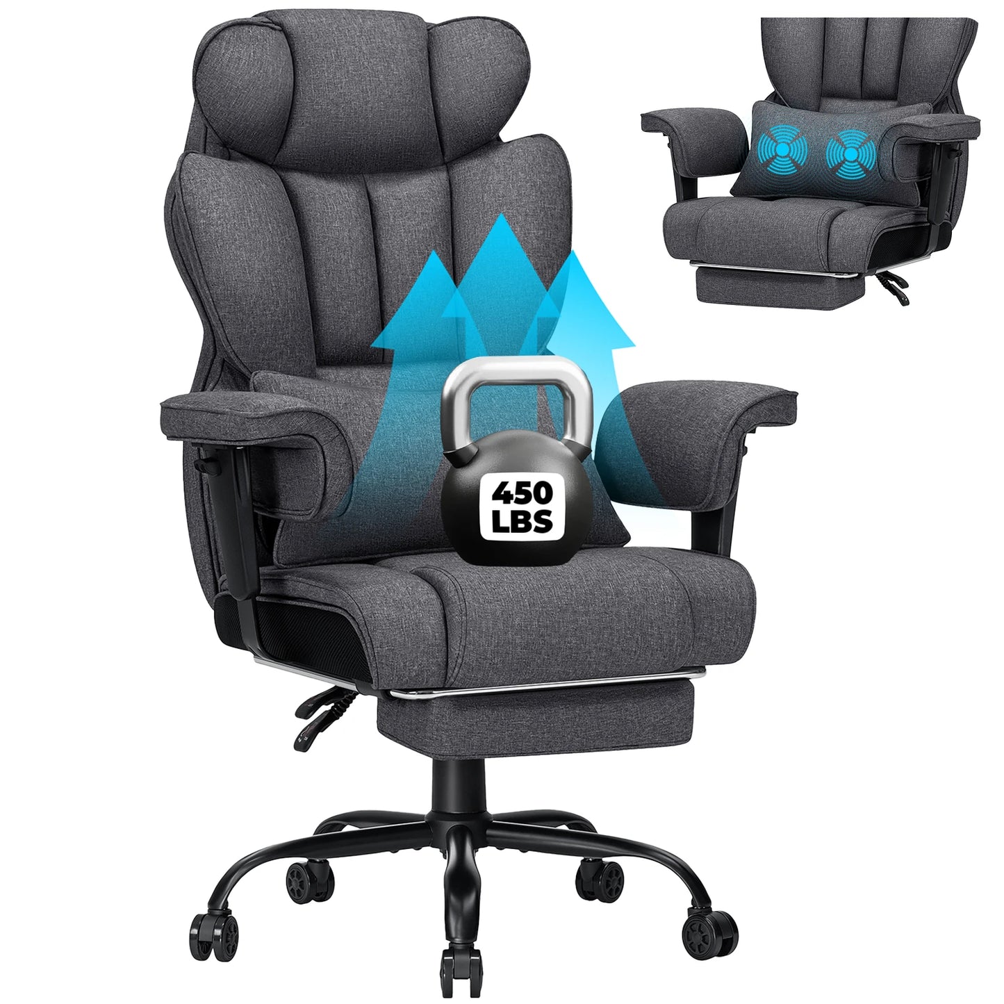 Chaise Gaming Ergonomique – Confort Ultime pour les Gamers et Télétravailleurs !