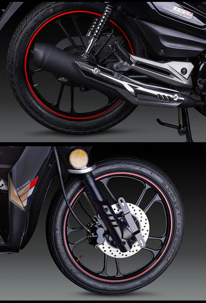 🏍️ KAMAX 110CC Cub 16R – Moto Sous-Bone avec Freins à Disque
