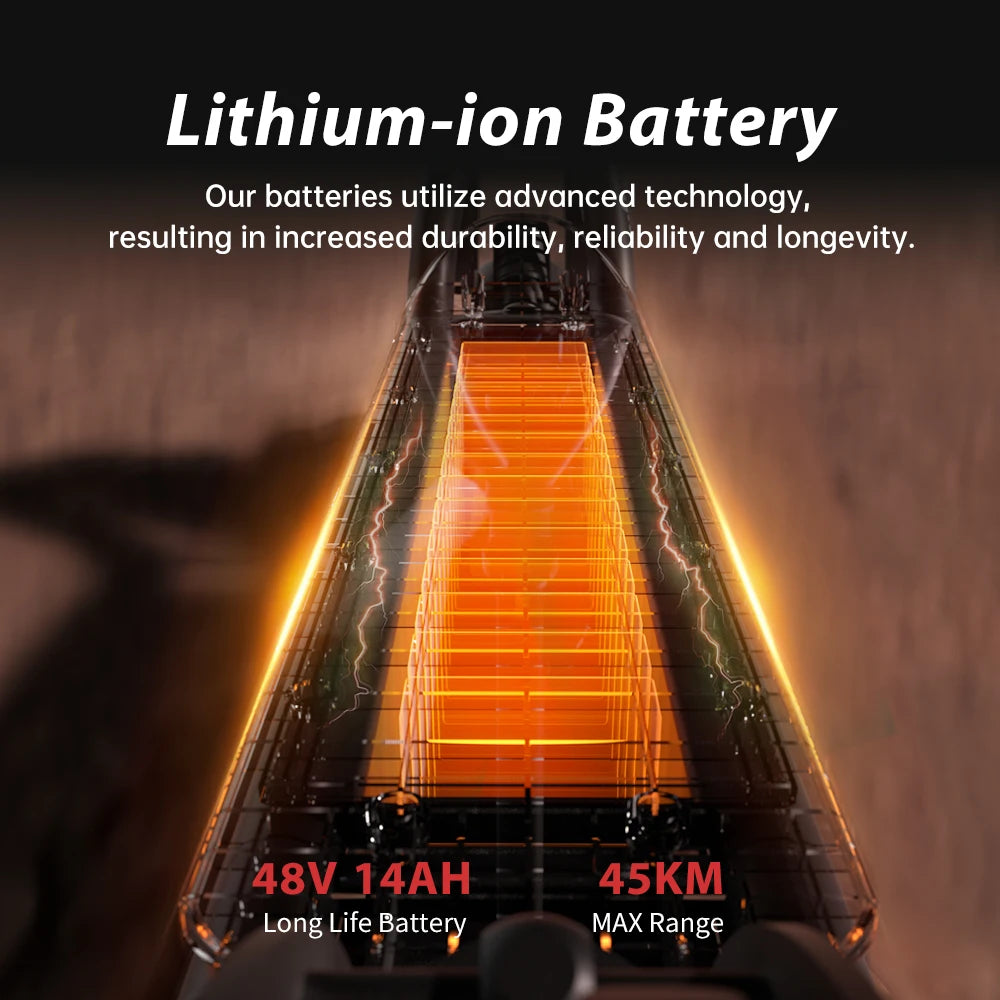 iScooter W8 – Scooter Électrique Adulte 750W, 48V 10.4Ah, Autonomie 60 km, Pliable – Pneus 9 Pouces