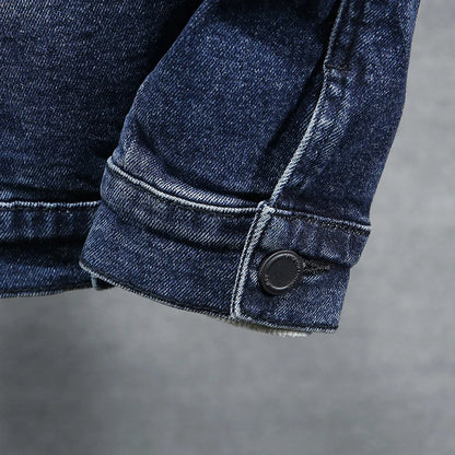 Veste en denim homme WTHINLEE – Hiver, capuche et doublure chaude