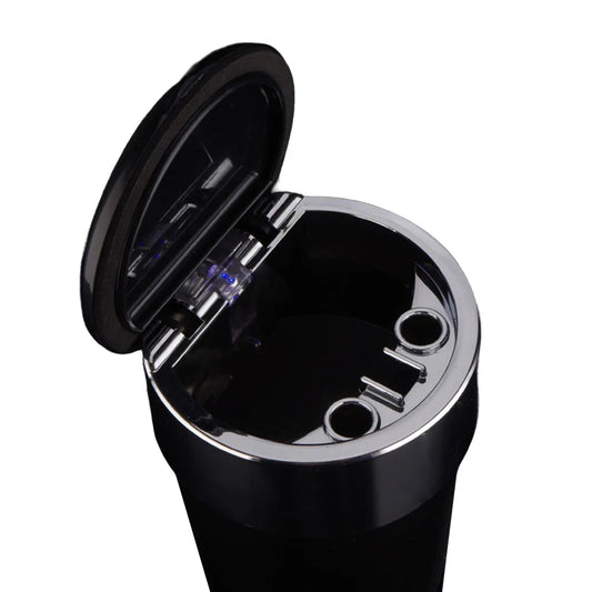 Cendrier de voiture avec couvercle cendrier Portable cendrier à cigarettes anti-odeur avec Double trou de fumée Mini poubelle de voiture pour le bureau à domicile