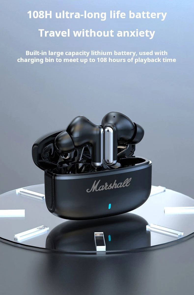 🎧 Écouteurs Sans Fil Marshall BT AI – Traduction et HiFi Stéréo
