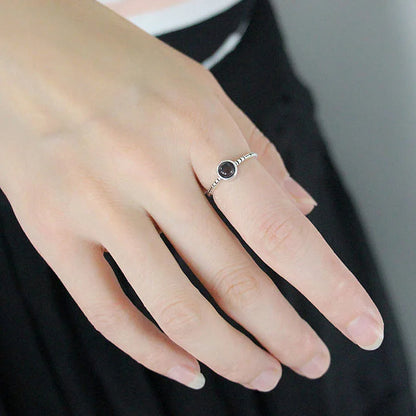 Bague en argent Sterling 925 pour femmes, lignes uniques, bijoux, doigt réglable, ouvert, Vintage, pour fête, cadeau d'anniversaire
