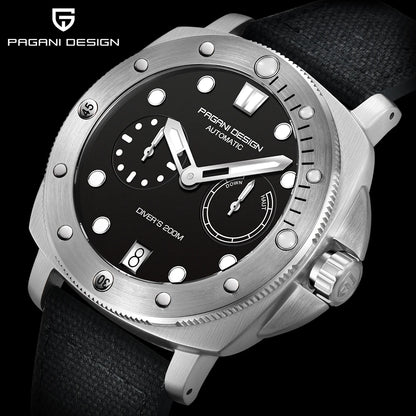 PAGANI Design New Men Automatic Mechanical Watches Diver Watch For Top Brand Luxury 200M Waterproof AR Sapphire Watch for Men