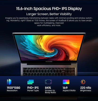📌 Blackview Acebook 8 – Ordinateur Portable 15.6"