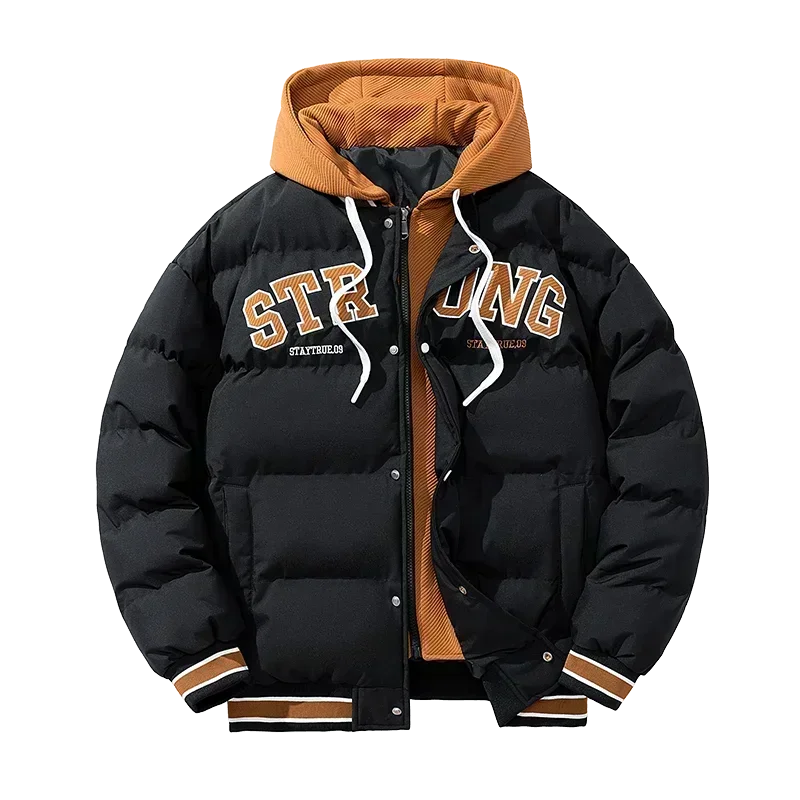 Veste pour jeunes hommes fermeture éclair nouvelle veste Streetwear coupe-vent mode veste à capuche Parkers hiver épais thermique coton manteau hommes