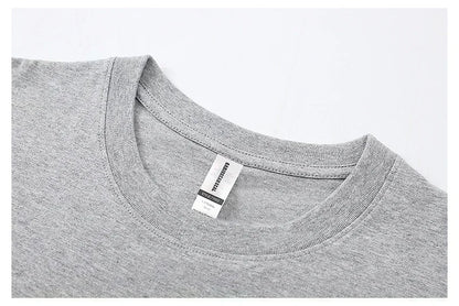 T-Shirt 100% coton imprimé Animal Harajuku Kawaii, T-Shirt léger à manches courtes et col rond, vêtements décontractés unisexes
