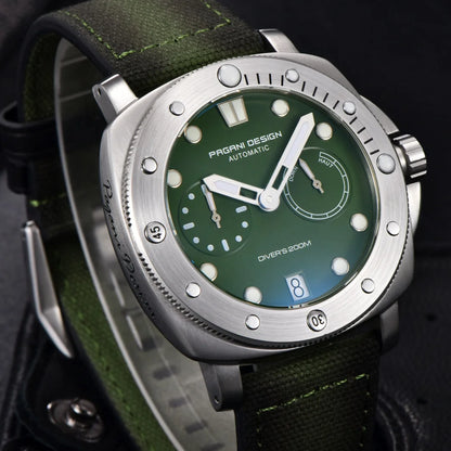 PAGANI Design New Men Automatic Mechanical Watches Diver Watch For Top Brand Luxury 200M Waterproof AR Sapphire Watch for Men