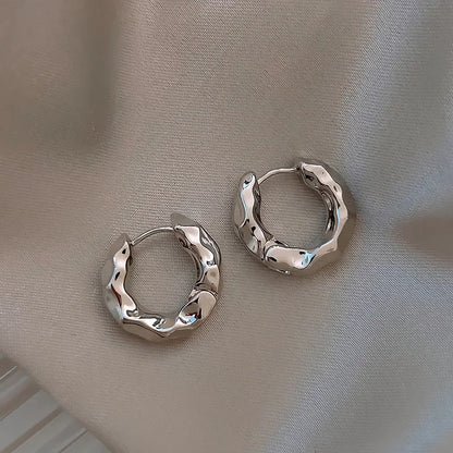 Boucles d'oreilles circulaires en argent Sterling 925 pour femmes, cerceau d'oreille en argent véritable, tendance, nouvelle collection, offre spéciale