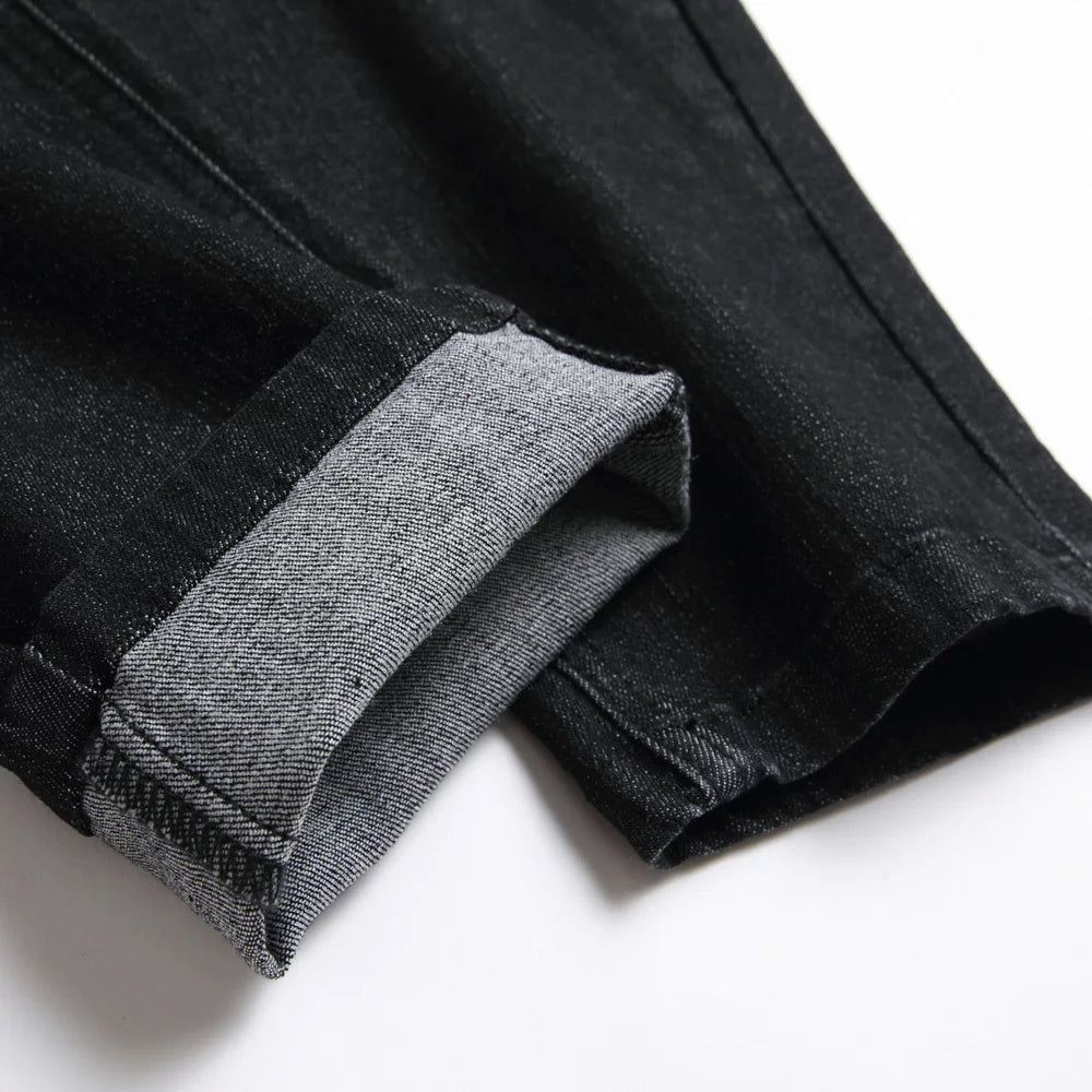 Jeans de Moto pour Hommes - Style Ripped et Distressed