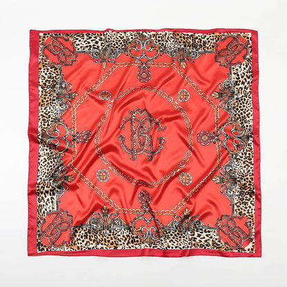 🧣 Foulard Carré Léopard LMLAVEN – Chic, Rock & Multifonction