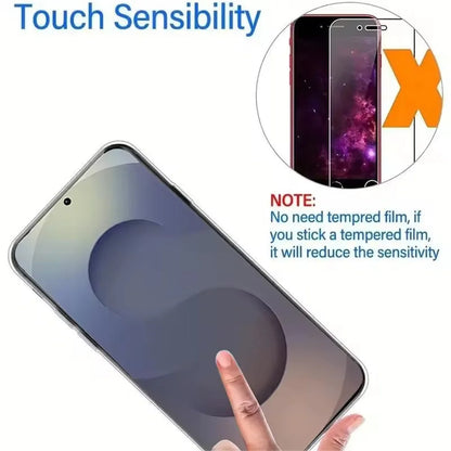 Coque Transparente 360° en Gel Silicone – Anti-Rayures, Anti-Poussière et Anti-Dérapante pour Samsung Galaxy S25 / S24 / S23 / S22 / S21 Ultra & Plus
