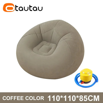 OTAUTAU canapé gonflable extérieur Portable Camping canapé pliant chaise de jardin confortable paresseux Pouf Sac gain de place meubles SF028
