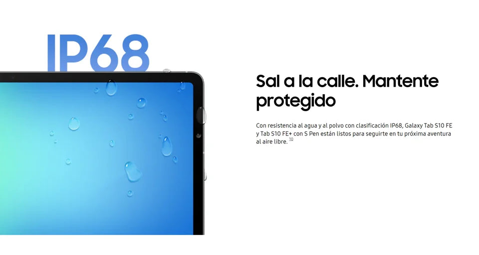 Samsung Galaxy Tab S10 FE, WIFI, Tablette, 10.9",Appareil photo 13 MP,10,9 »,Batterie 8000mAh, IP68