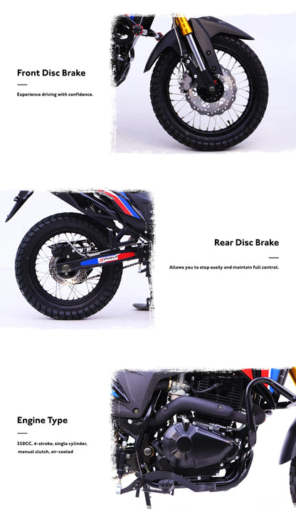 🏍️ Kamax 2025 – Moto Cross / Adventure Style 200-250cc