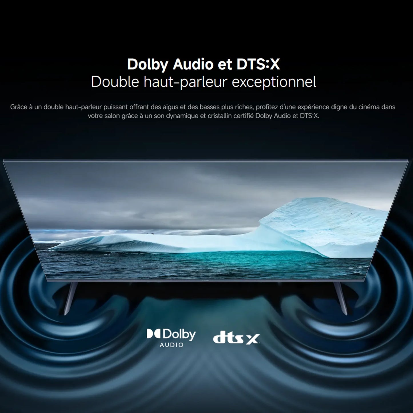 Xiaomi France |  Xiaomi TV A Pro 50 2026, Écran QLED 4K, Son immersif avec Dolby Audio™, DTS:X, DTS Virtual:X, Compatible HDR10+ ,1,07 milliard de couleurs, DCI-P3 94 %