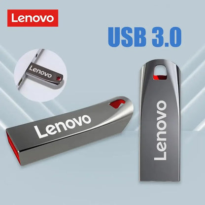 Lenovo-Clé USB 3.0 en métal haute vitesse, clé USB portable, mémoire étanche, disque flash, 1 To, 512 Go, 256 Go, 2 To