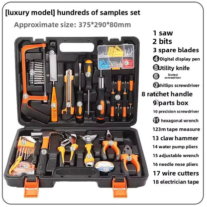 Kit d’outils de quincaillerie domestique – Boîte à outils complète multifonction
