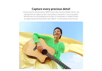 Xiaomi Redmi 13 : Capturez chaque détail avec 108MP