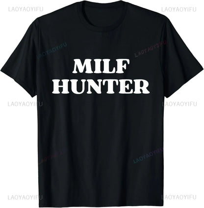 Chasseur de MILF-T-shirt humoristique pour homme, humoristique et humoristique, humoristique et humoristique
