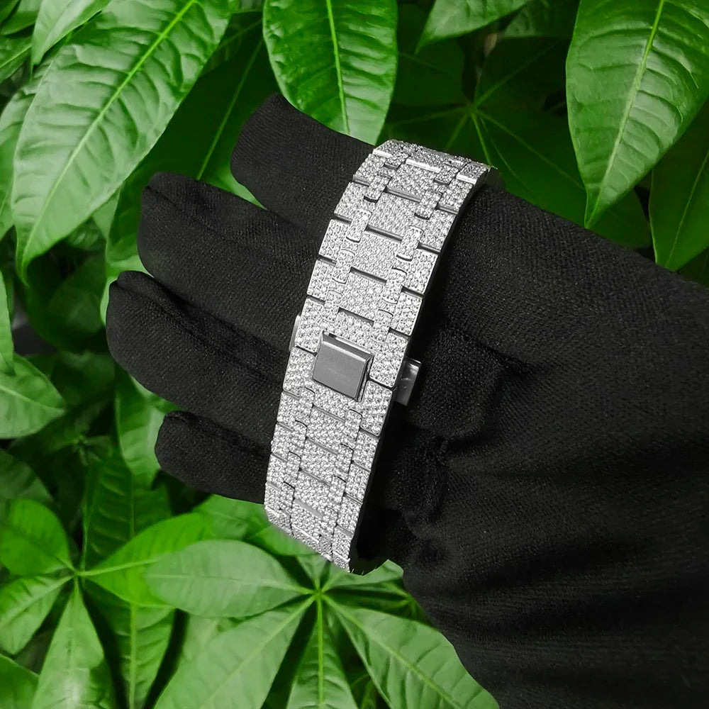 Luxury Diamond Watch – Japanese Seiko NH35 Mechanical Movement – In Stock at ParisPetitPrix.com