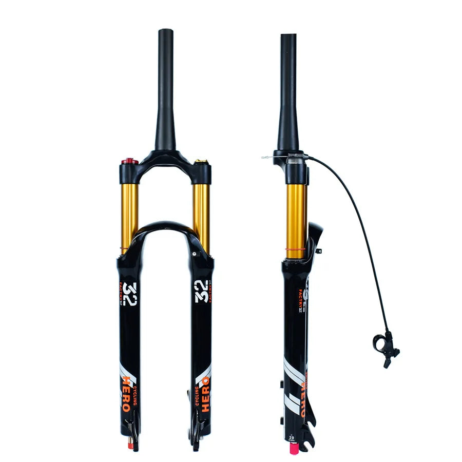 🚴♂️ Fourche à Air VTT en Alliage de Magnésium – Amortisseur de Rebond 140mm