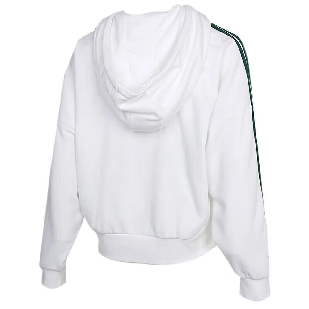 Adidas NEO Series sweat à capuche blanc rayures classiques Design marque Logo détail confortable pour les sorties printemps-automne