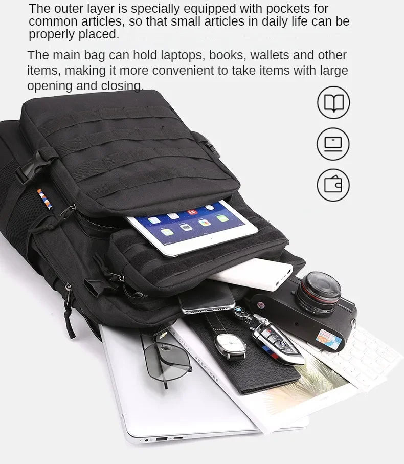 Sac à Dos Outdoor  35L – Imperméable, Anti-vol, Camping & Randonnée