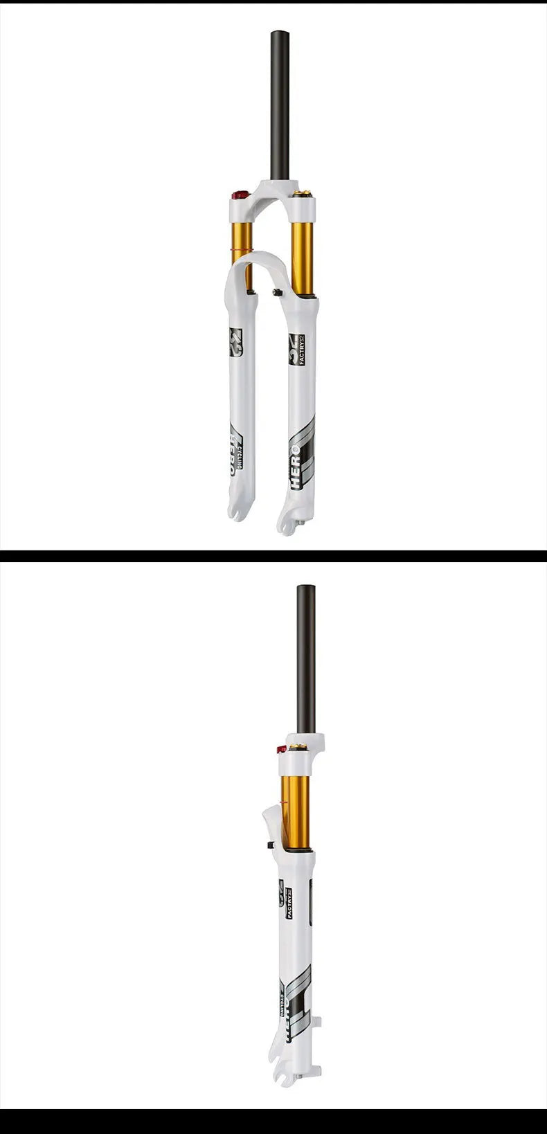 🚲 Fourche Avant VTT A850 – 120mm, Suspension Air en Alliage de Magnésium